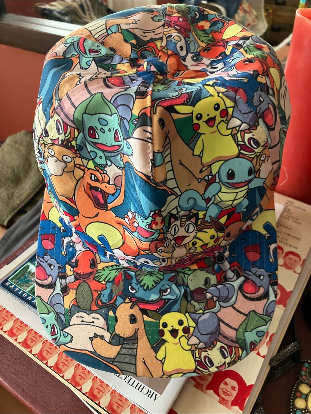 Pokemon All-Over Print Cap in Multicolor